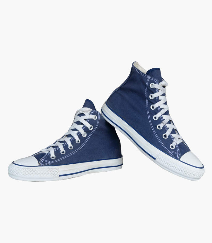 Men Blue Colourblocked Mid-Top Sneakers – Online Shopping Site & Best ...